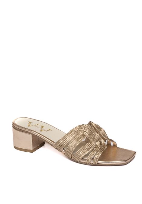 Sandalo rafia champagne VINCENT VEGA | BOLTON PTQ40RAFIA-CHAMPAGNE